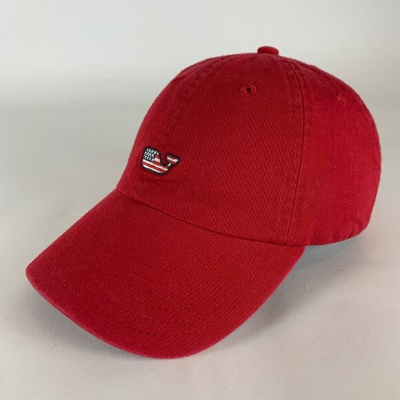 Vineyard Vines Unisex Red Relaxed Fit Strapback Adjustable Hat - Picture 1 of 5